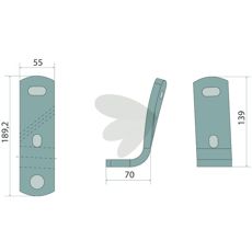 Holder højre 073800, designet til at give maksimal støtte.