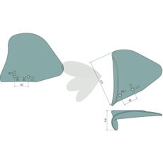 Vendeskive højre, artikel 076812R, ideel til bygge- og anlægsmaskiner.