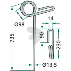 Köckerling efterharvspind 905380, god til professionel anvendelse.