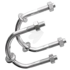 Fastbøjle parvis, perfekt til at sikre og støtte forskellige byggeelementer.