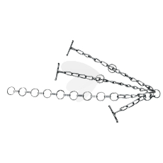Blandekæde 650X1100X6, perfekt til tungere maskiner og anvendelser.
