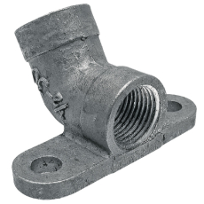 Nippelholder i 15° vinkel, ideel til svært tilgængelige steder.