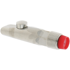 Rustfri stål nippel, 78 mm lang, egnet til robuste og holdbare applikationer.