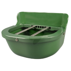 Grøn plastbakke på 8,5 liter, perfekt til opbevaring og transport af materialer.