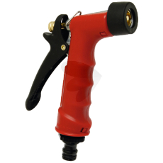 Gilmour sprøjtepistol med plastindsats, let og brugervenlig til havearbejde.