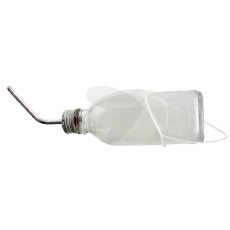 Glasflaske til kaniner, rummer 500ml, perfekt til dyrefoder.