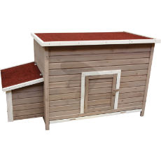 Rummeligt hønsehus, 1470x800x800 mm, perfekt til dine høns.