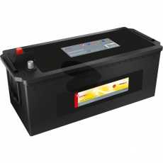 Batteri 12V 180Ah, mål 513x223mm, perfekt til traktorer og store maskiner.