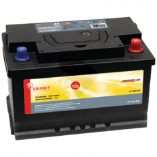 Batteri 12V 74Ah, pålidelig strømforsyning til landbrugsmaskiner.