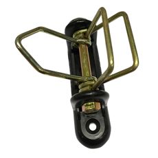 Grindisolator med låsebøjle til elbånd, pakke med 4 for effektiv strømføring.