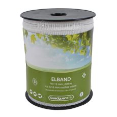 Elbånd 13 mm hvid 200 m, perfekt til elektriske installationer og fastgørelse.