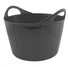 Sort Hansbo Sport vandtrug Flexi, 28 liter, fremragende til at give vand til kæledyr.