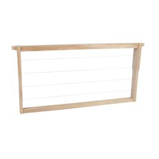 Trådfæstet Langstroth træramme 1/1, klar til brug for biavl.