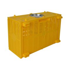 Umonteret transportkasse i PP-plast fra Willab, ideel til fragt og opbevaring.