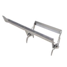 Kombinationsværktøj i stål: rammehejs, bi tang og kubekniv.