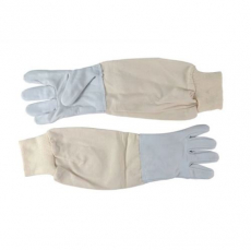 Handsker af fåreskind og bomuld, ideelle for komfortabelt arbejde.