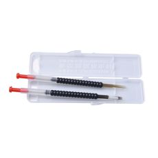 Kombination af Willab omlægningsnåle i plast, 2-pak til effektiv brug.