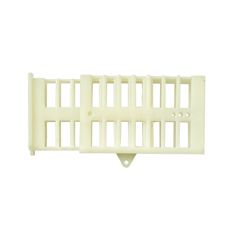 Udvidelig hvid plastikbur til dronning, sikker og tryg transport.