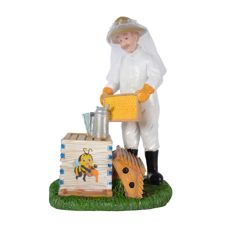 Elegant dekorationsfigur med biavler og bistade ramme fra Willab.