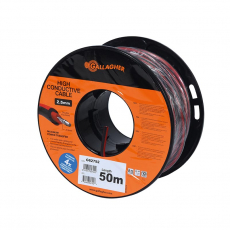 XL Rød strømforsyningsledning 2,5mm, 50m, ideel for holdbare elektriske forbindelser.