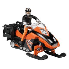 Model af scooter med fører og tilbehør i skala 1:16, perfekt for samlere.
