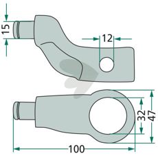 Styrestang - 283800500, pålidelig og robust til markarbejde.