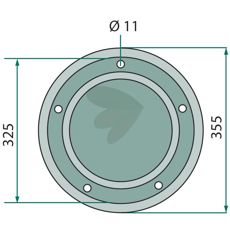 Holdbar glideplade 348650100, ideel til barske arbejdsforhold.