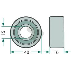 Løberulle 00401911, sikrer holdbarhed i forskellige typer maskiner.