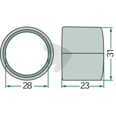 Diverse bøsninger 00410172 til smidig maskinfunktion.