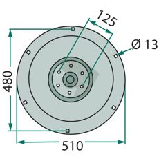 Stødtallerken 640062, designet til at modstå barske forhold.