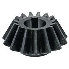 Konisk tandhjul med 15 tænder, Ø 28mm, effektiv til mindre landbrugsmaskiner.