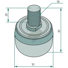 Løberulle 01141354, ideel til kontinuerlig drift og maskinvedligeholdelse.