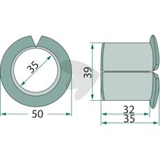 Kravebøsning 01142800, perfekt pasform for effektive maskinløsninger.