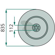 Glideplade Indvendig 14470, ideel til forskellige typer landbrugsarbejde.