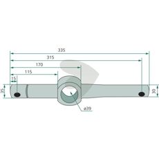 Spindelaksel 15115, en vigtig del af drivsystemet i traktorer.