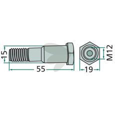 Bolt Stoll - JF 99.03-13.4, perfekt til pålidelig maskinreparation.