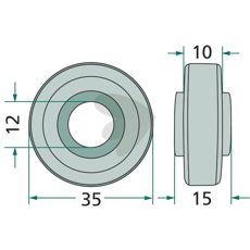 Løs løberulle til nem installation i forskellige landbrugsapplikationer.