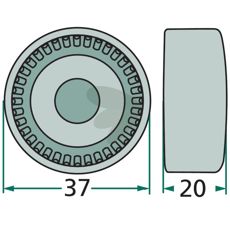 Nåleleje 089.000.897.0917, sikrer smidig funktion i udstyr.