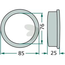 Kragebøsning 06228342, ideel til sikre og holdbare maskininstallationer.