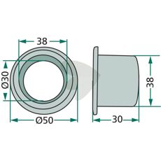 Kragebøsning 06228389, høj kvalitet del til landbrugsudstyr.