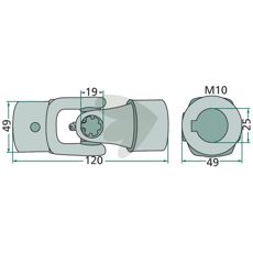 Krydsled 1.1040.006.500.10, perfekt til at sikre maskinens funktion.