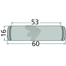 Bolt 16X60mm er perfekt til at stabilisere forskellige maskindele.