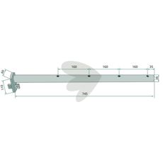 Rotorarm 625850, der sikrer pålidelig drift i landbruget.