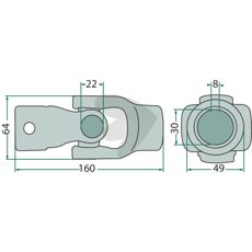 Fuldt krydsled, perfekt til reparation og service.