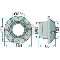 Nav designet til glideskive 1.1017.010.006.10, sikker og effektiv.