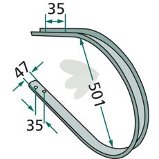 Skraber 06555662 - høj kvalitets komponent for at effektivisere rengøring