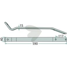 Pindearm Pöttinger, Deutz Fahr 6565576, til effektiv drift.