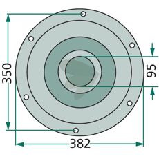 Højkvalitets støttetallerken 1.1093.010.112.00 til forskellige anvendelser.