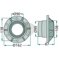 Holdbart nav til glidetallerken 1.1093.010.004.00, optimerer ydelsen.