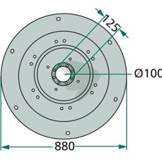 Klassisk tallerken til at servere mad med stil.